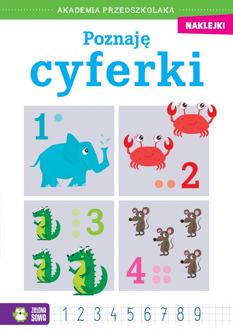 Akademia przedszkolaka. Poznaję cyferki w2, Edukacyjne, Książeczki