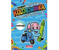 Super kolorowanka Pojazdy z naklejkami