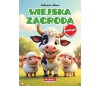 Kolorowa zabawa Wiejska zagroda z naklejkami