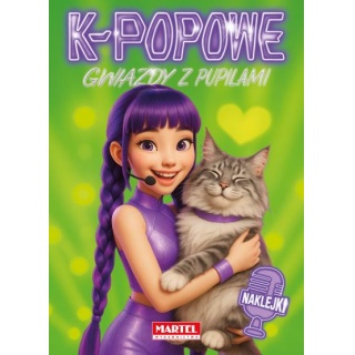 K-popowe Gwiazdy z pupilami z naklejkami, Kolorowanki, Książeczki