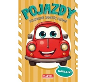 Kolorowy zawr&oacute;t głowy. Pojazdy z naklejkami