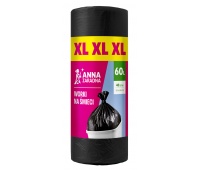 Trash bags ANNA ZARADNA XL, durable, 60l, 40 pcs, black