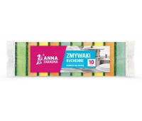 Zmywaki kuchenne ANNA ZARADNA, 10 szt., mix kolor&oacute;w, Akcesoria do sprzątania, Artykuły higieniczne i dozowniki