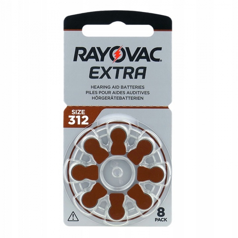 BATERIA SŁUCHOWA RAYOWAC X312 /8/, Baterie, akumulatory i ładowarki, Urządzenia biurowe