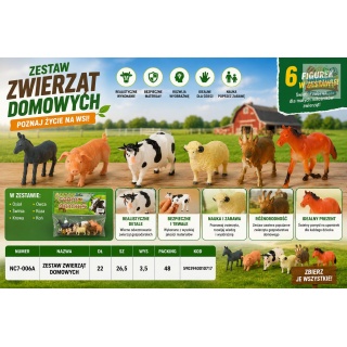 ZESTAW ZWIERZĄT DOMOWYCH, Zabawki