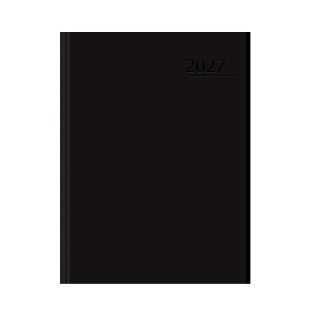 KALENDARZ TOP BASIC 2027 A5 DTP CZARNY, Dzienne, Kalendarze