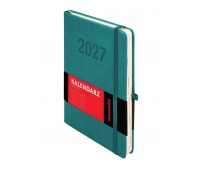 Kalendarz 2027 Memofix A5 dzienny turkusowy
