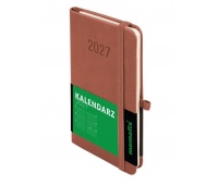 Kalendarz 2027 Memofix A6 tygodniowy mocha moussse, Tygodniowe, Kalendarze