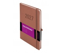Kalendarz 2027 Memofix B5 tygodniowy mocha mousse