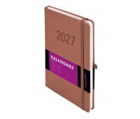 Kalendarz 2027 Memofix B5 dzienny mocha mouse, Dzienne, Kalendarze