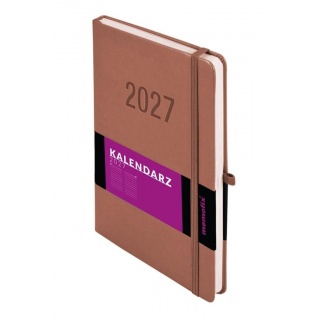 Kalendarz 2027 Memofix B5 dzienny mocha mouse, Dzienne, Kalendarze
