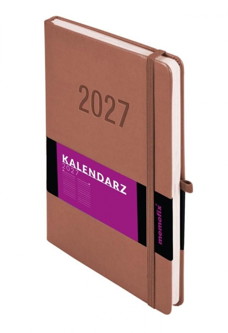 Kalendarz 2027 Memofix B5 dzienny mocha mouse, Dzienne, Kalendarze