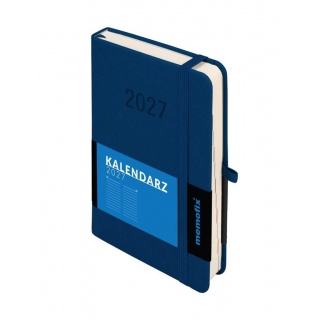 Kalendarz 2027 Memofix B6 dzienny granatowy, Dzienne, Kalendarze