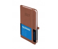 Kalendarz 2027 Memofix B6 tygodniowy mocha mousse