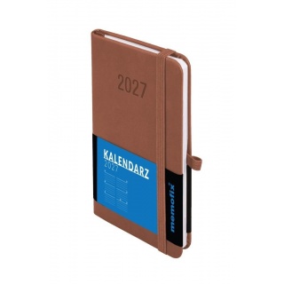 Kalendarz 2027 Memofix B6 tygodniowy mocha mousse, Tygodniowe, Kalendarze