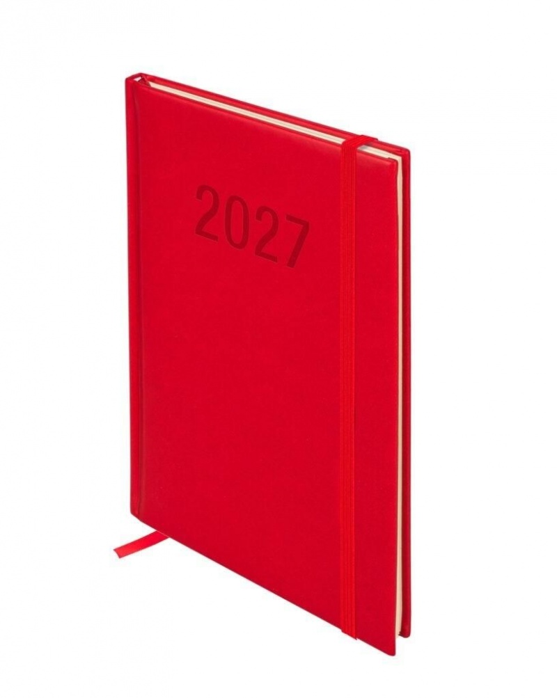 Kalendarz 2027 Colorfix-bis A5 tygodniowy czerwony, Tygodniowe, Kalendarze