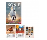 Kalendarz ścienny A4 Konie 2027
