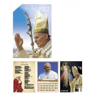 Kalendarz ścienny A4 Papieski 2027, Ścienne, Kalendarze