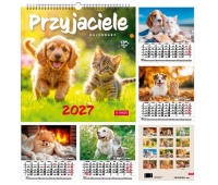 Kalendarz Kwadrat Przyjaciele 2027, Ścienne, Kalendarze