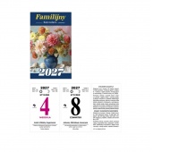 Kalendarz zdzierak B7 Familijny 2027