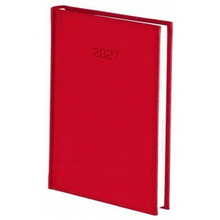 KALENDARZ VIVELLA B5 TYGODNIOWY CZERWONY 2027, Tygodniowe, Kalendarze
