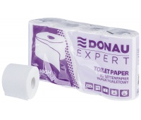 Papier toaletowy celulozowy DONAU EXPERT, 2-warstwowy, 155 listk&oacute;w, 8szt., biały, Papiery toaletowe i dozowniki, Artykuły higieniczne i dozowniki