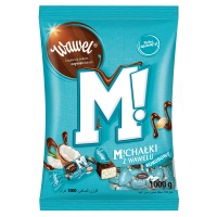Cukierki czekoladowe WAWEL, Michałki Zamkowe, kokosowe, 1kg, Czekoladki, Artykuły spożywcze