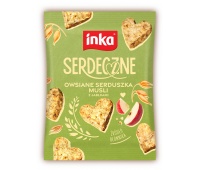 Musli INKA, owsiane serduszka z jabłkami, 50g, Przekąski, Artykuły spożywcze