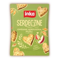 Musli INKA, owsiane serduszka z jabłkami, 50g, Przekąski, Artykuły spożywcze