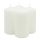 Świeca słupek ryflowana DONAU HOME Standard, 60x120mm, 4 szt., biała