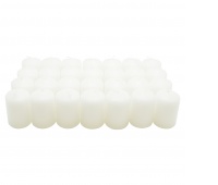 Pillar candle DONAU HOME Standard, 38x60mm, 28 pcs., white