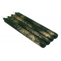 Świeca stołowa DONAU HOME Aura, 22x240mm, 4 szt., zielona, Świece, Wyposażenie biura