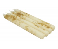 Table candle DONAU HOME Aura, 22x240mm, 4 pcs., cream
