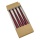 Świeca stołowa stożkowa DONAU HOME Roma, 22x240mm, 4 szt., bordowa
