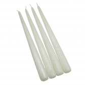 Taper candle DONAU HOME Roma, 22x240mm, 4 pcs., white