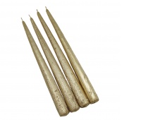 Taper candle DONAU HOME Roma, 22x240mm, 4 pcs., cream