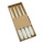 Świeca stołowa stożkowa DONAU HOME, 22x240mm, 4 szt., biała