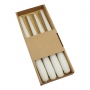 Świeca stołowa stożkowa DONAU HOME, 22x240mm, 4 szt., biała, Świece, Wyposażenie biura