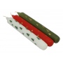 Table candle DONAU HOME X-Mas, 22x175mm, 3 pcs., assorted patterns/colors
