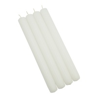 Table candle DONAU HOME, 22x240mm, 4 pcs., white