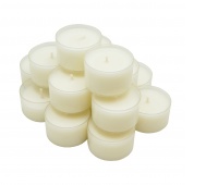Candle DONAU HOME Tealight, natural wax, 7h, 18 pcs., cream