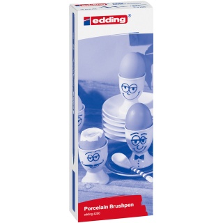 Pisak do porcelany e-4200 EDDING, 1-4mm, fioletowo-niebieski, Pisaki, Artykuły do pisania i korygowania