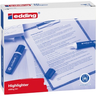 Zakreślacz e-341 EDDING, 2-5mm, ż&oacute;łty, Textmarkery, Artykuły do pisania i korygowania
