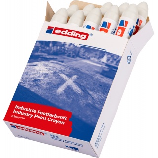 Kredka lakiernicza e-930 EDDING, biała, Kredki, Artykuły do pisania i korygowania