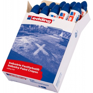 Kredka lakiernicza e-930 EDDING, niebieska, Kredki, Artykuły do pisania i korygowania