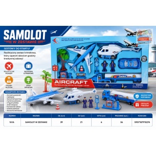 SAMOLOT W ZESTAWIE, Pojazdy, Zabawki