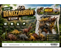 Zestaw dinozaur&oacute;w 8 sztuk, Zabawki