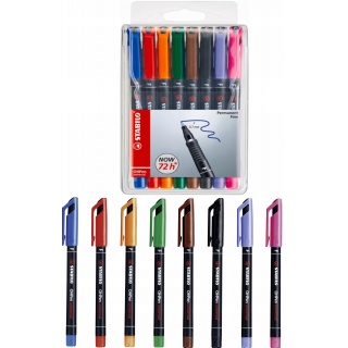 OHPen perm F 8pcs wallet, Markery permanentne, Art. do pisania i korygowania