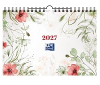 KALENDARZ ŚCIENNY OXFORD HERBAL A4 2027