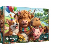 Puzzle 400 - Flamingo by Trefl - Urodzinowa ekipa